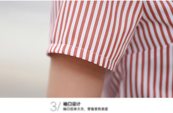 服務(wù)員工作服套裝款式袖口細節(jié)展示圖